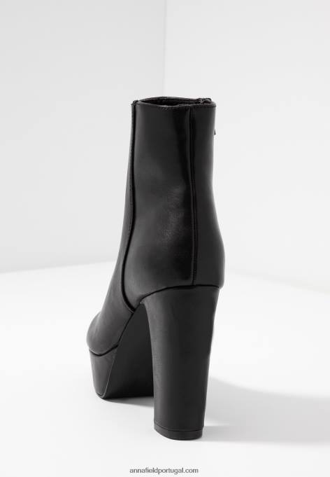 mulheres botins de salto alto preto F4BZ0D2059 Anna Field