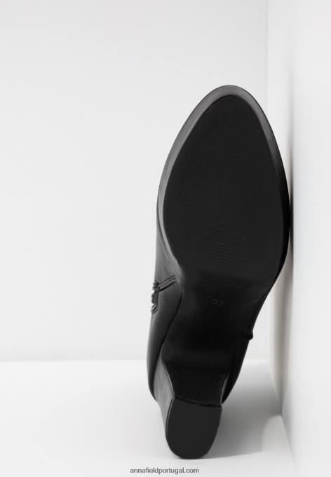 mulheres botins de salto alto preto F4BZ0D2059 Anna Field