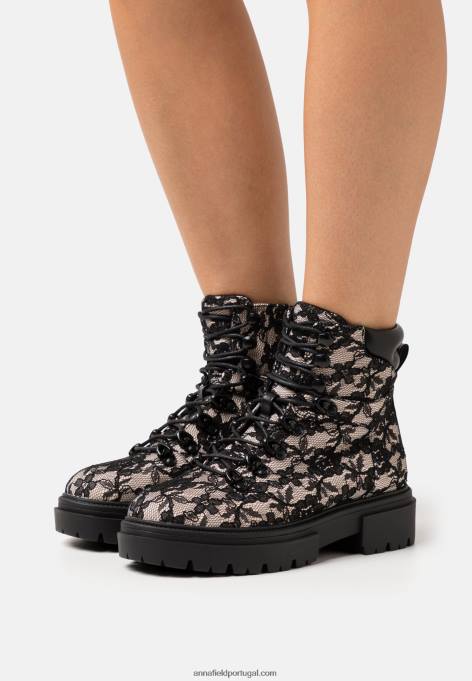 mulheres botins plataforma rosa F4BZ0D2021 Anna Field