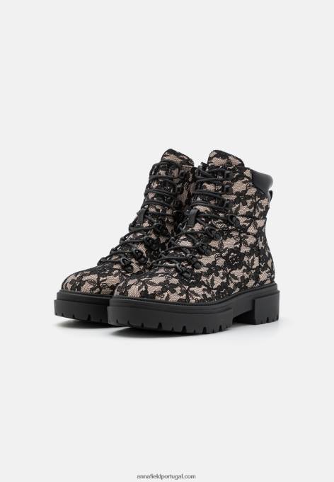 mulheres botins plataforma rosa F4BZ0D2021 Anna Field