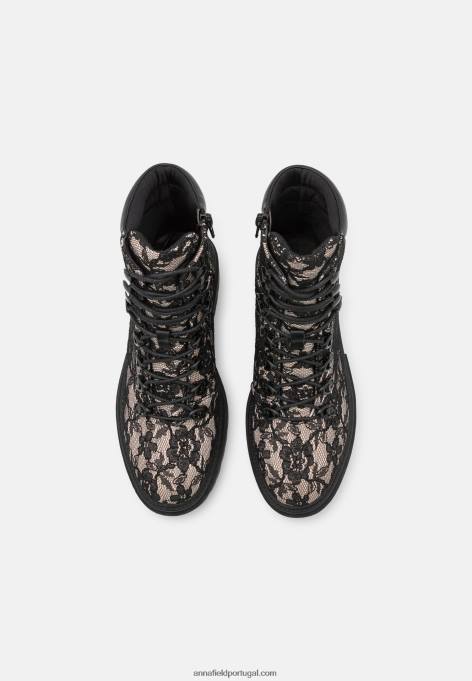 mulheres botins plataforma rosa F4BZ0D2021 Anna Field