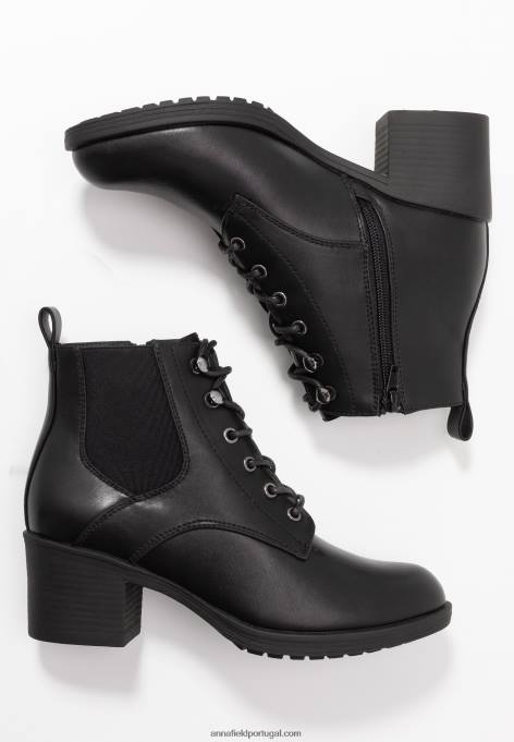 mulheres botins pretos F4BZ0D1941 Anna Field