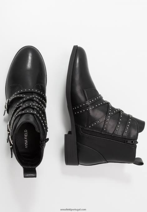 mulheres botins pretos F4BZ0D1984 Anna Field