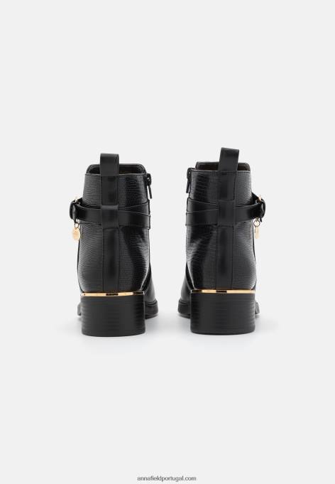 mulheres botins pretos F4BZ0D2011 Anna Field