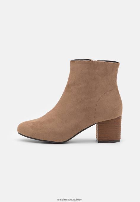mulheres botins taupe F4BZ0D1906 Anna Field