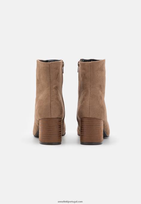 mulheres botins taupe F4BZ0D1906 Anna Field