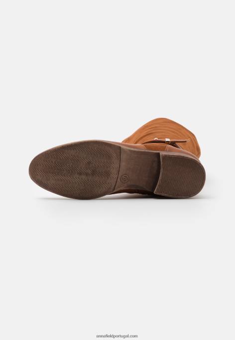 mulheres bota conhaque F4BZ0D2190 Anna Field