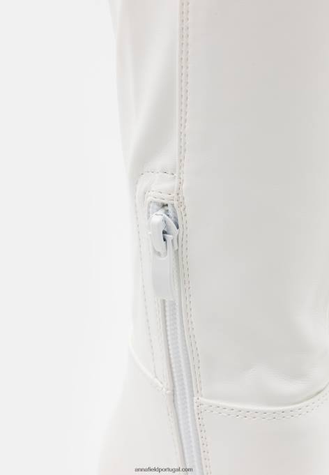 mulheres bota over the knee branca F4BZ0D2233 Anna Field
