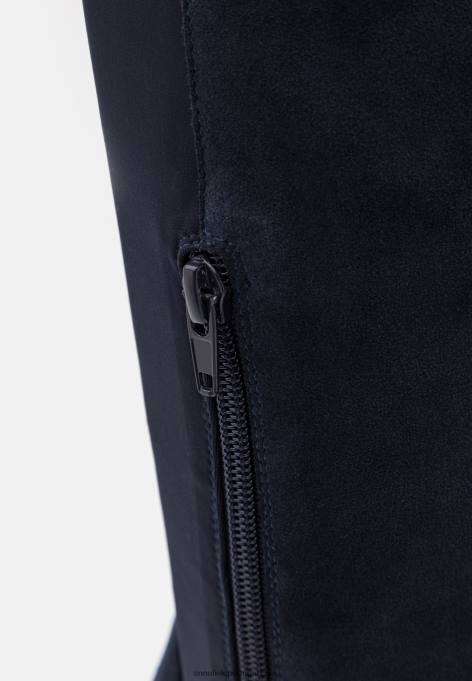 mulheres bota over the knee de couro azul escuro F4BZ0D2243 Anna Field