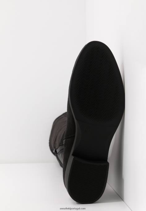 mulheres bota over the knee preta F4BZ0D2226 Anna Field