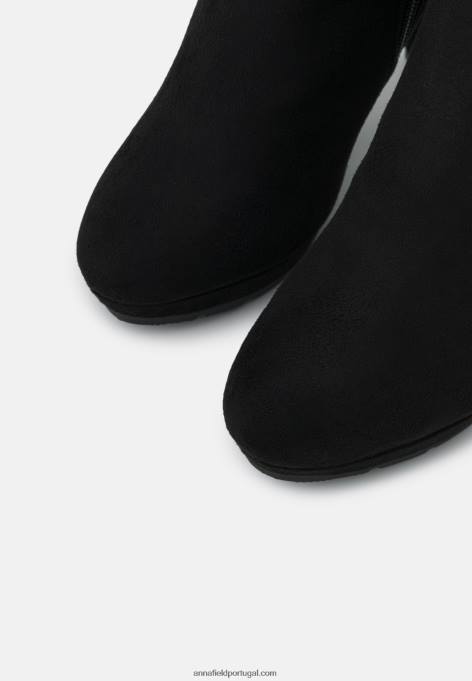 mulheres bota over the knee preta F4BZ0D2227 Anna Field