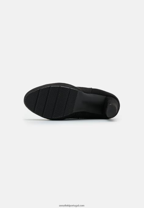 mulheres bota over the knee preta F4BZ0D2227 Anna Field