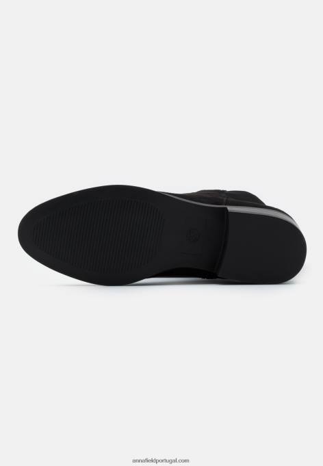 mulheres bota over the knee preta F4BZ0D2230 Anna Field