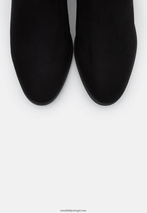mulheres bota over the knee preta F4BZ0D2230 Anna Field