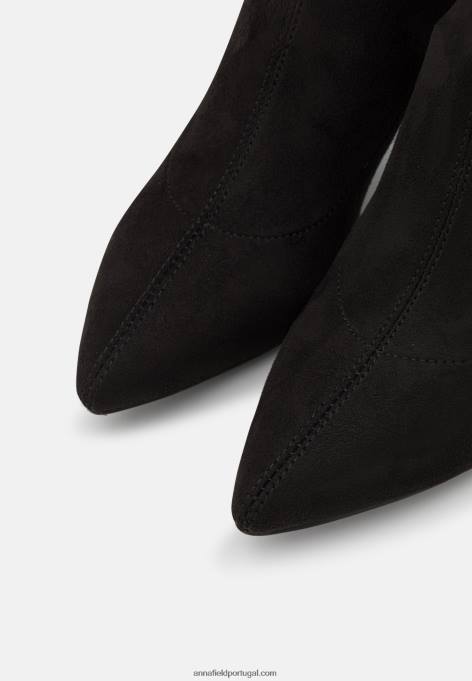 mulheres bota over the knee preta F4BZ0D2240 Anna Field