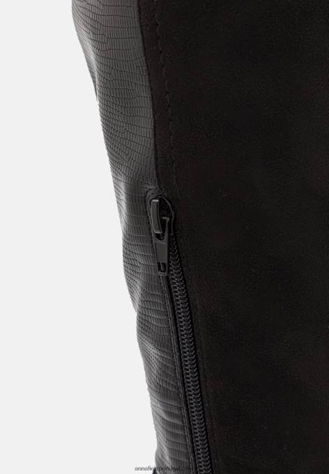 mulheres bota over the knee preta F4BZ0D2242 Anna Field