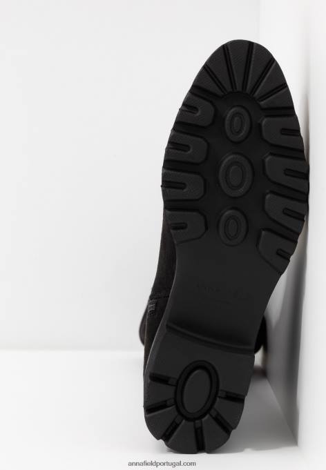 mulheres bota over the knee preta F4BZ0D2244 Anna Field