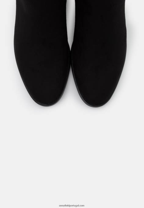 mulheres bota over the knee preta F4BZ0D2245 Anna Field