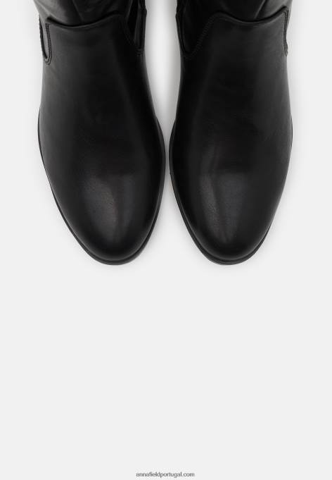 mulheres botas de conforto pretas F4BZ0D2189 Anna Field