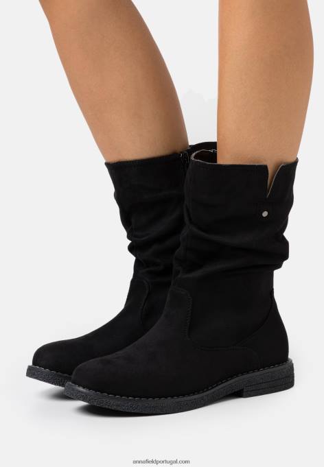 mulheres botas de inverno botas pretas F4BZ0D2192 Anna Field