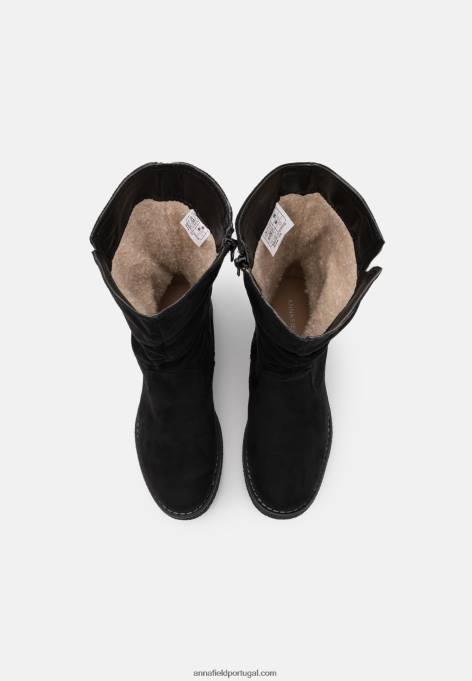 mulheres botas de inverno botas pretas F4BZ0D2192 Anna Field