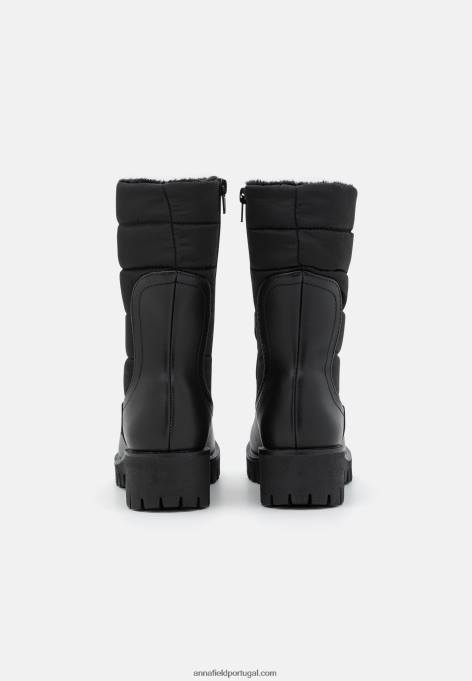 mulheres botas de inverno botas pretas F4BZ0D2197 Anna Field