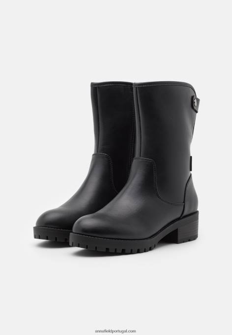 mulheres botas de inverno botas pretas F4BZ0D2206 Anna Field