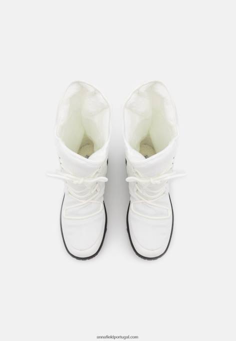 mulheres botas de inverno brancas F4BZ0D2212 Anna Field
