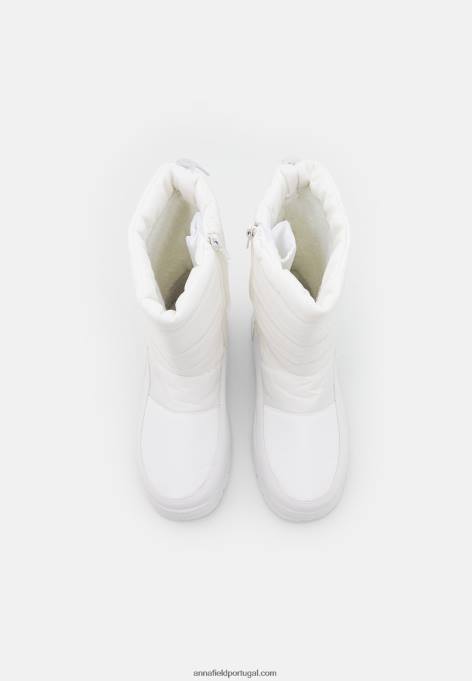 mulheres botas de inverno brancas F4BZ0D2217 Anna Field