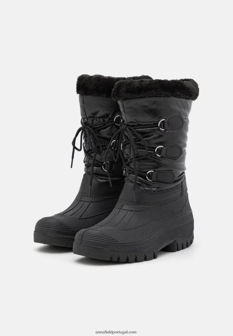 mulheres botas de inverno pretas F4BZ0D2209 Anna Field