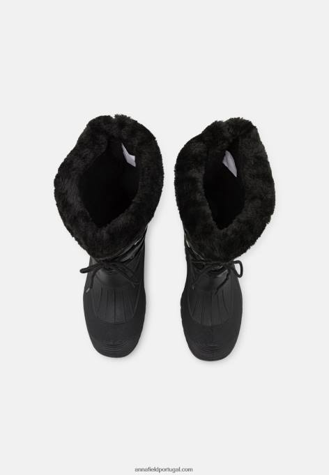 mulheres botas de inverno pretas F4BZ0D2209 Anna Field