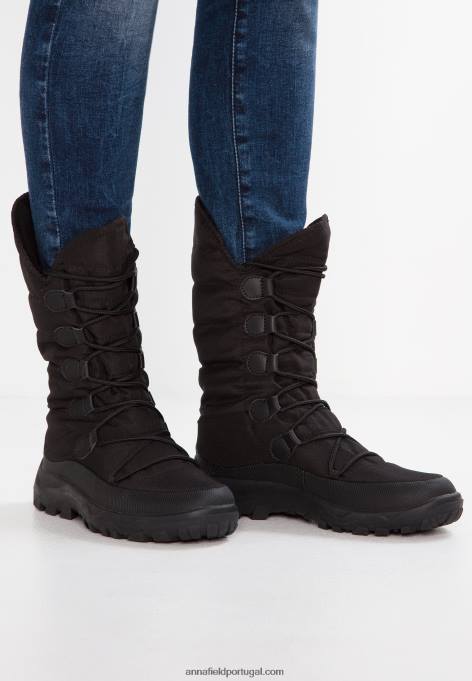 mulheres botas de inverno pretas F4BZ0D2210 Anna Field