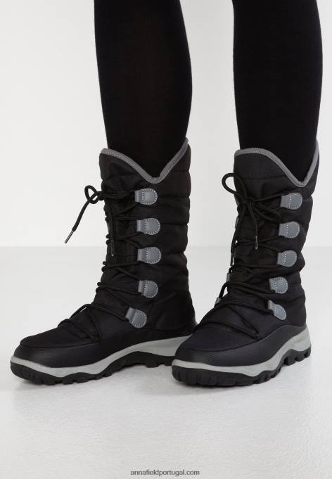 mulheres botas de inverno pretas F4BZ0D2213 Anna Field