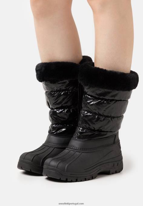 mulheres botas de inverno pretas F4BZ0D2214 Anna Field