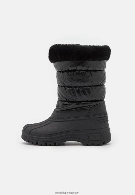 mulheres botas de inverno pretas F4BZ0D2214 Anna Field