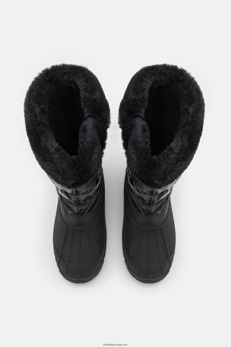 mulheres botas de inverno pretas F4BZ0D2214 Anna Field