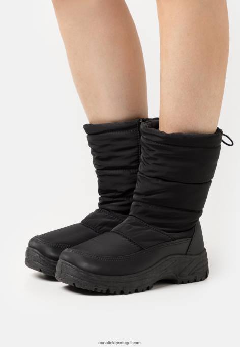 mulheres botas de inverno pretas F4BZ0D2216 Anna Field