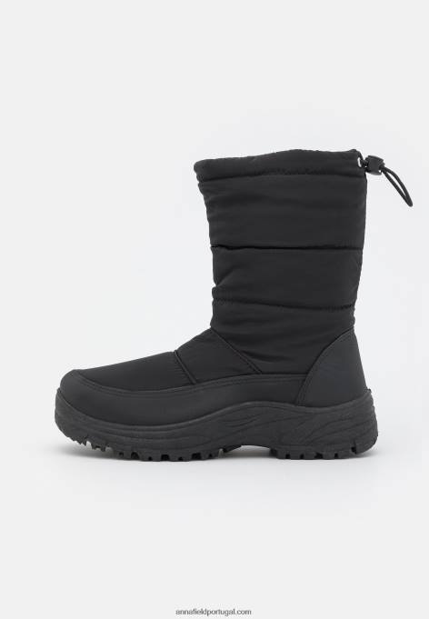 mulheres botas de inverno pretas F4BZ0D2216 Anna Field