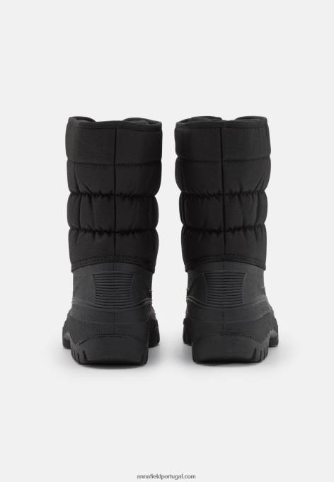 mulheres botas de inverno pretas F4BZ0D2218 Anna Field