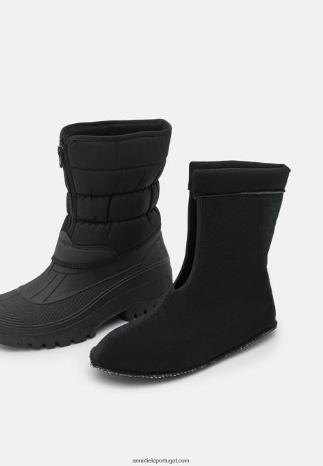 mulheres botas de inverno pretas F4BZ0D2218 Anna Field