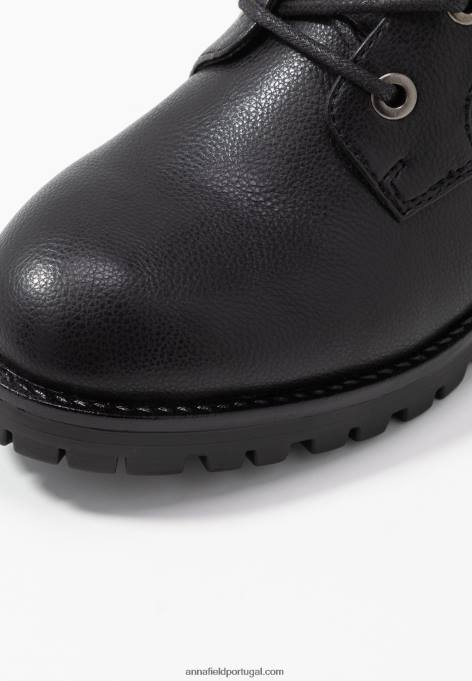mulheres botas de renda preta F4BZ0D2222 Anna Field