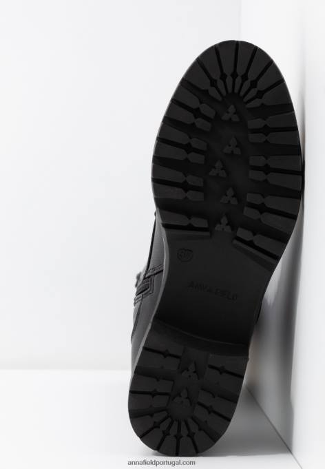 mulheres botas de renda preta F4BZ0D2222 Anna Field