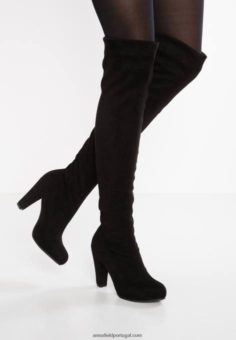 mulheres botas de salto alto preto F4BZ0D2238 Anna Field