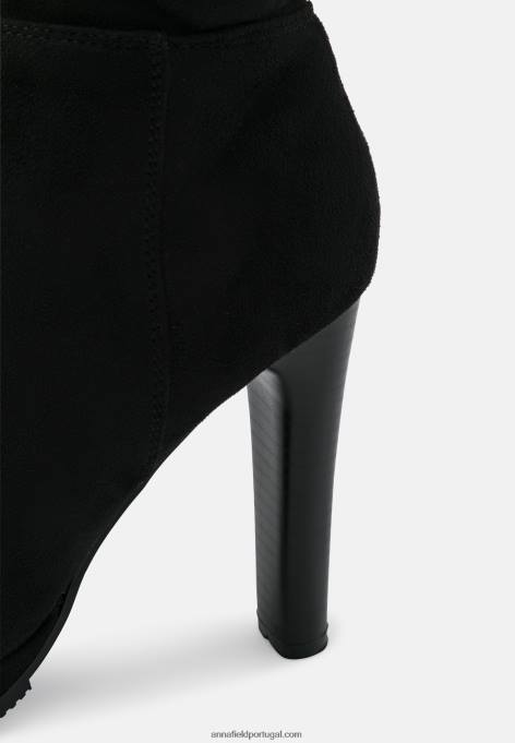 mulheres botas plataforma preta F4BZ0D2241 Anna Field