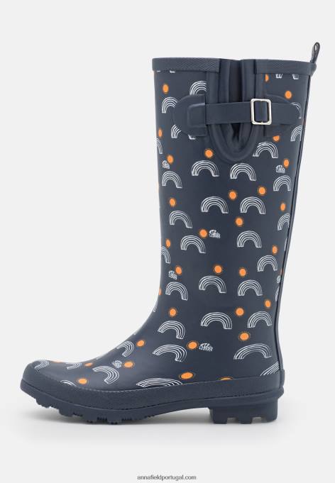 mulheres galochas azul escuro F4BZ0D2268 Anna Field