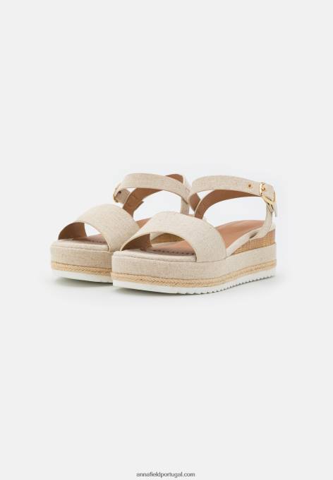 mulheres alpargatas conforto bege F4BZ0D1450 Anna Field