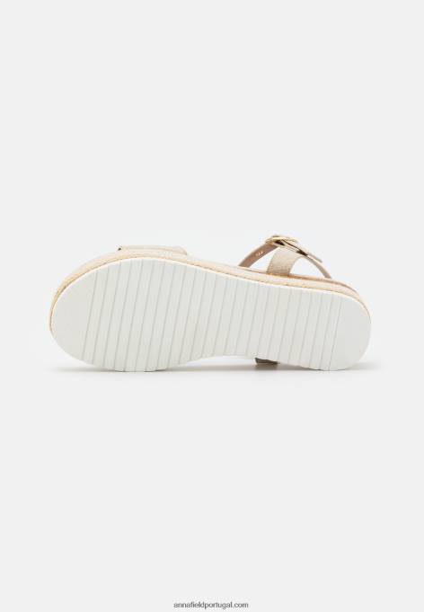 mulheres alpargatas conforto bege F4BZ0D1450 Anna Field