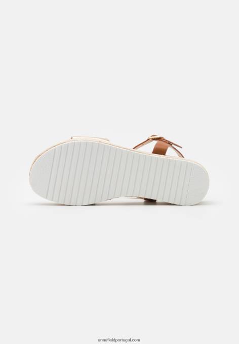 mulheres alpargatas conforto ouro F4BZ0D1456 Anna Field