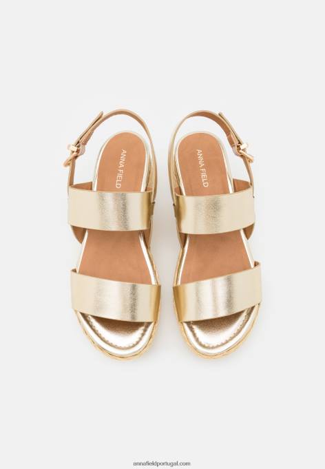 mulheres alpargatas douradas F4BZ0D1481 Anna Field