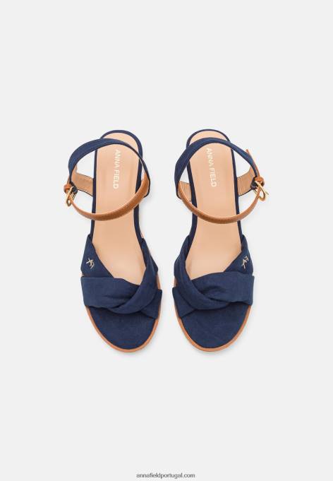 mulheres alpercatas azul escuro F4BZ0D1494 Anna Field